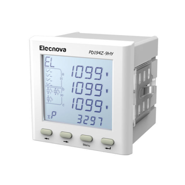 PD19 ac digital multifuction power meter side view