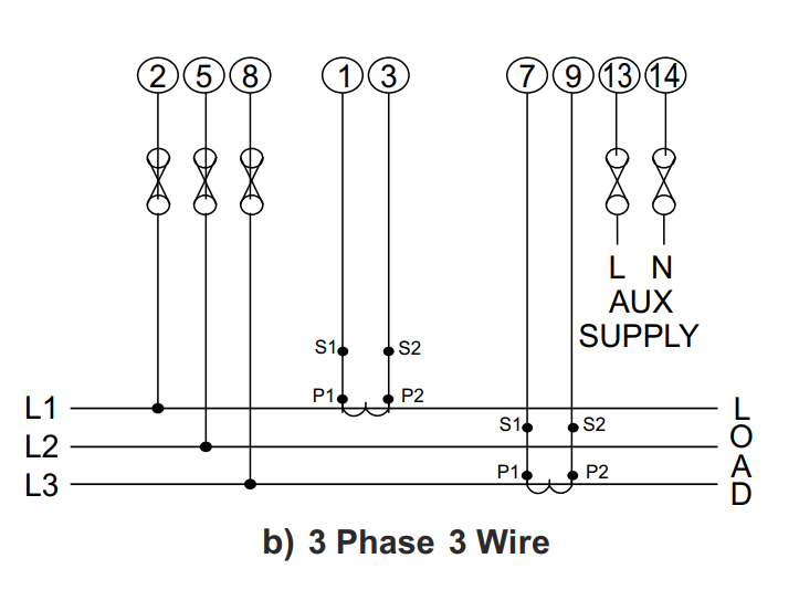 wiring diagram of 3 phase 3 wire
