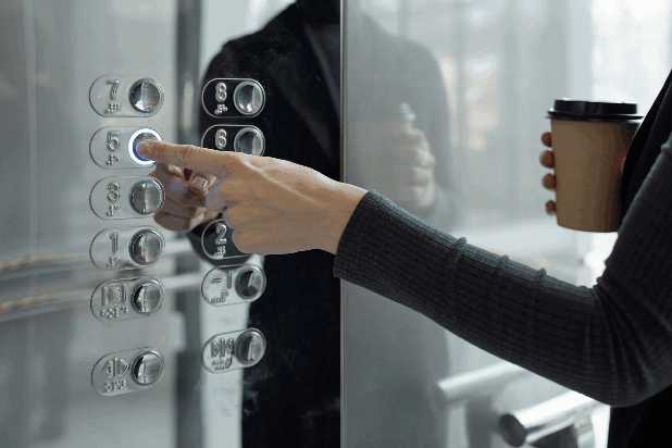 application of push button switch for  elevator control