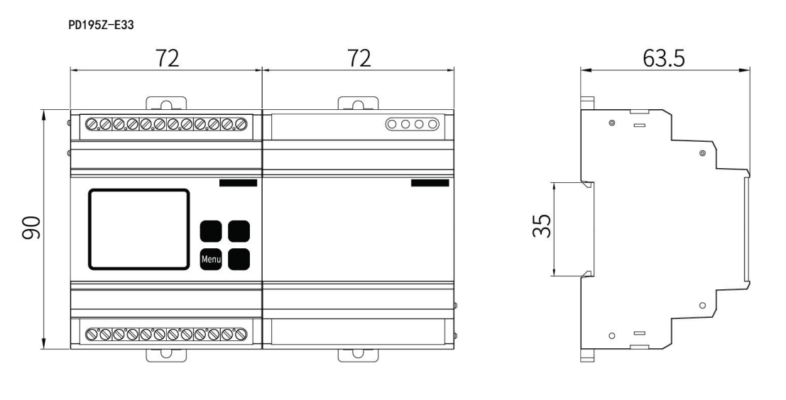 PD195Z-E33 Dimension