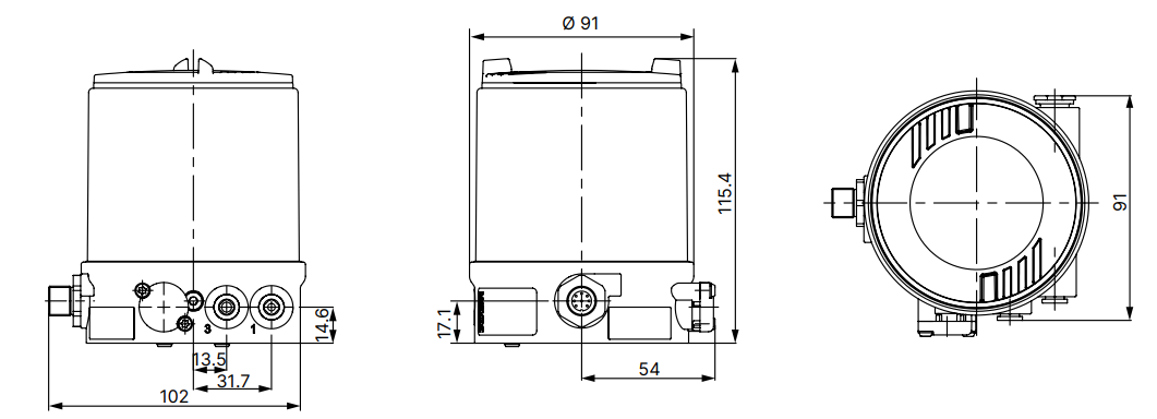 Burkert 8694 dimension