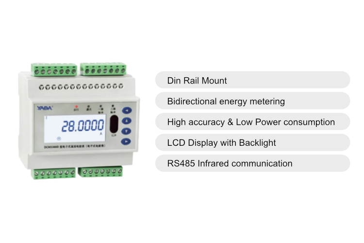 Yada DCM3366D DC energy meter features