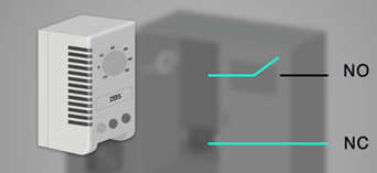 NO & NC Control of enclosure thermostat