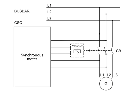 Synchroscope wiring diagram for marine industry