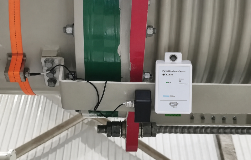 GIS ultrasonic PD sensor installation